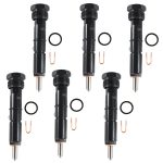 6PCS Fuel Injectors 0432133864 for Cummins 5.9L 6BT50HP Engine Dodge Ram 3500 2500 5.9L 1994-98