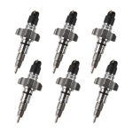 6 PCS Fuel Injector 2854608 0445120057 for CASE New Holland IVECO Engine F4HE9687 Tractor Maxxum 115 125 140 T6030 T6050 T6080 T6090