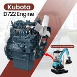 1.21 Ton KV18 Mini Excavator with Kubota D722 Engine - Image 2