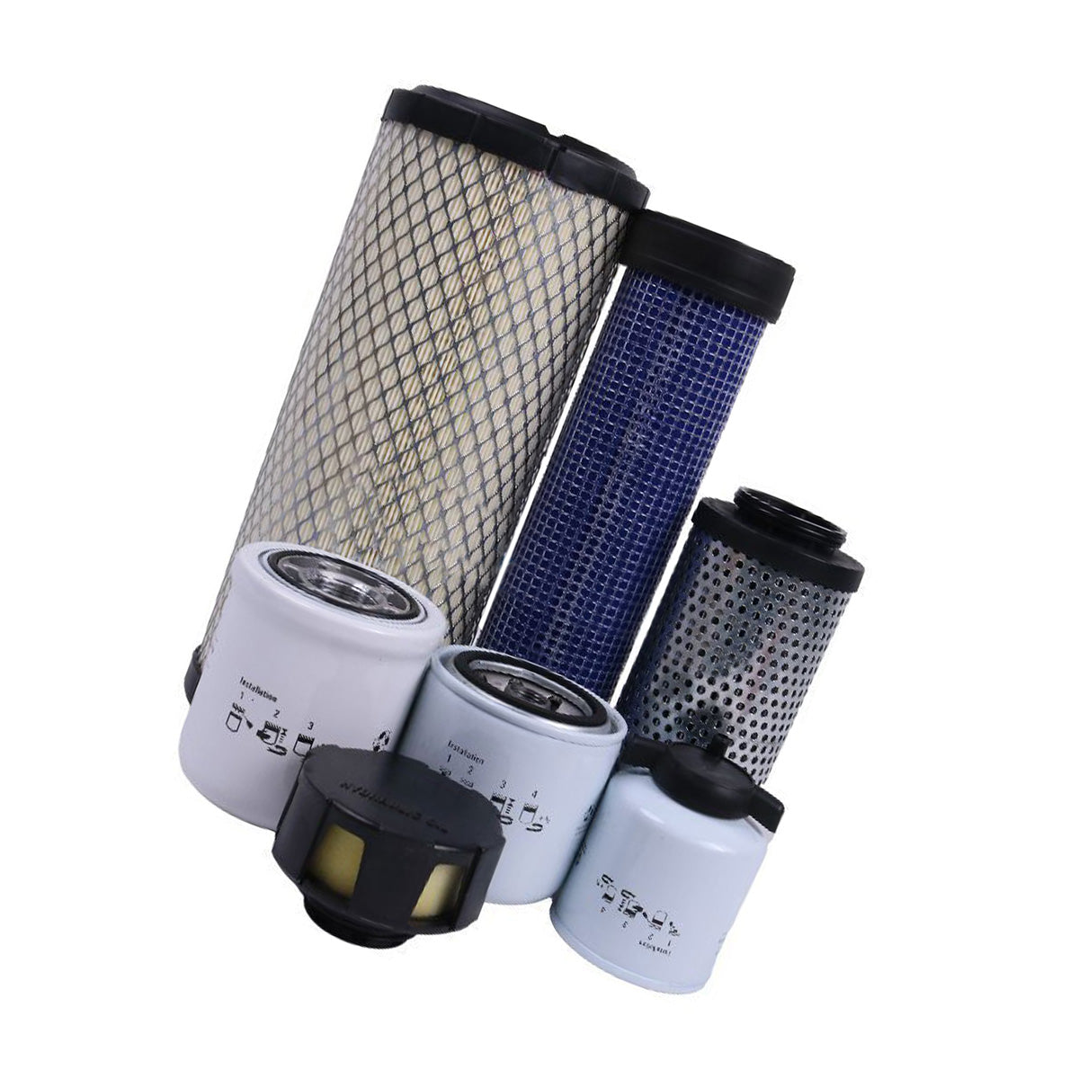 1000/2000 Hour Maintenance Filter Kit 7333703 for Bobcat Loader S550 S570 S590 T550 T590