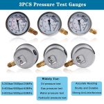 3 Gauges 11 Couplings 3 Test Hoses 1 Aluminum Case 25/40/60Mpa Silver Hydraulic Pressure Test Kit - Image 9