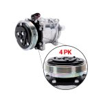 A/C Compressor 4PK 12V QP5H11-1812 for Bobcat Loader T550 T595 T630 T650 S595 S550 - Image 2