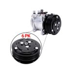 A/C Compressor 6PK 12V 7279628 7280493 for Bobcat Skid Steer Loader A770 L750 S650 - Image 2