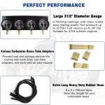 Motorcycle Fuel Vacuum Carburetor Synchronizer Carb Sync Gauge Fit for Honda Yamaha Kawasaki Suzuki GS KZ XS - Image 4