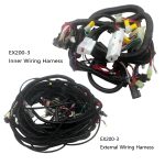 Internal ＋ External Wiring Harness for Hitachi Excavator EX200-3 - Image 4