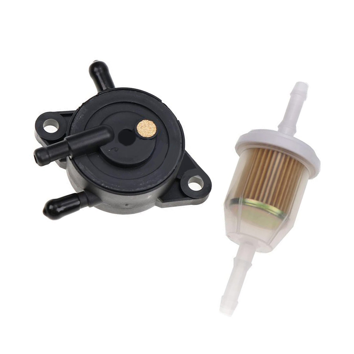Fuel Pump with Filter 198756 24 393 04-S 24 393 16-S for Kohler Engine CH17-CH25 CV17-CV25 Miller Welder Bobcat 225 250 275 302