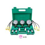 3 Pressure Gauge 6 Test Coupling 3 Test Hose 1 Storage Case Upgraded Version Hydraulic Pressure Gauge Kit for SINOCMP
