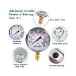 3 Pressure Gauge 6 Test Coupling 3 Test Hose 1 Storage Case Upgraded Version Hydraulic Pressure Gauge Kit for SINOCMP - Image 6
