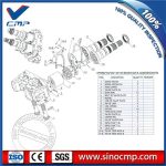 HPV102 HPVO102 Spare Parts Hitachi Hydraulic Main Pump Parts - Image 2