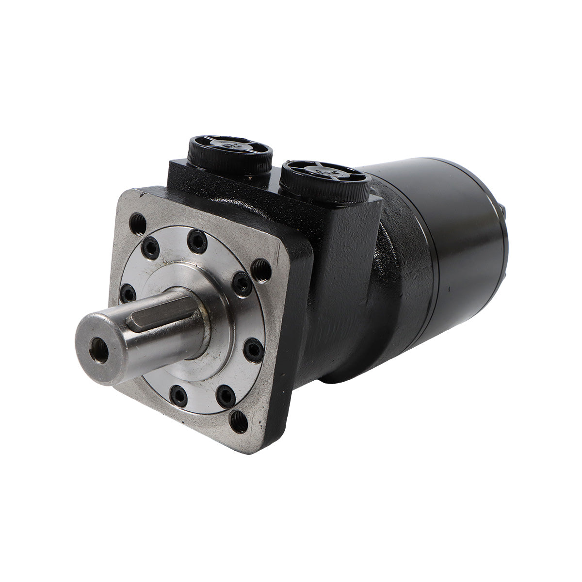 Hydraulic Motor CM084P for Buyers Products 4-Bolt Mount Type 0.25" Shaft Keyway 1/2" NPT - Image 4