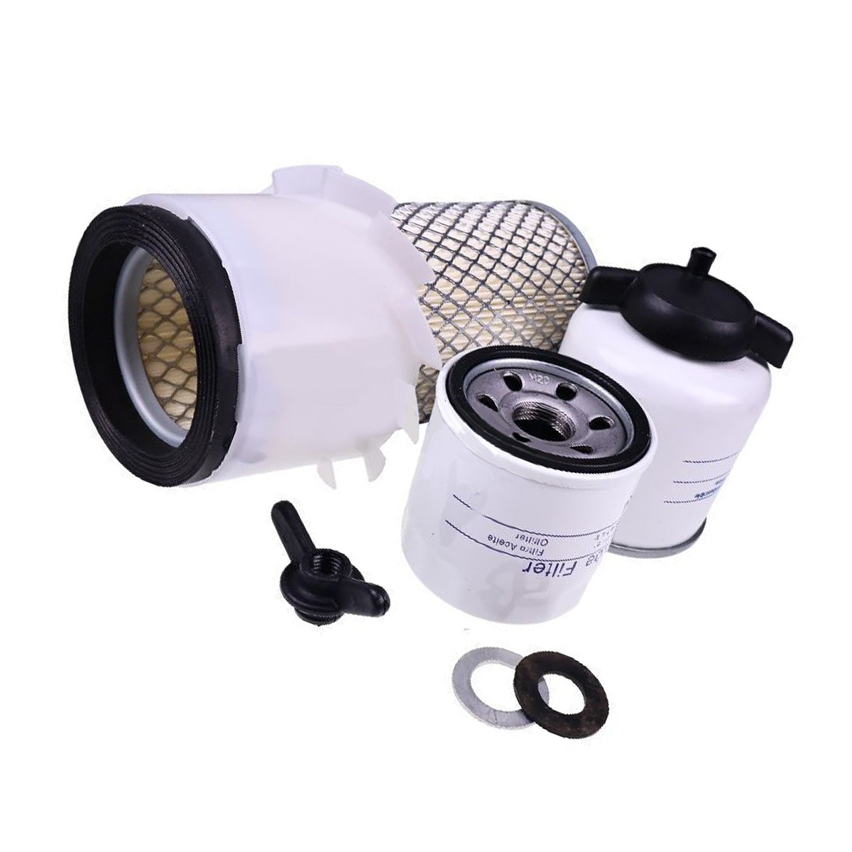 Maintenance Filter Kit for Kubota Engine D722 Bobcat Skid Steer Loader 453