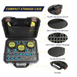 SINOCMP Digital Hydraulic Pressure Test Kit 70Mpa*2Gauge 16Mpa*1Gauge 22 Test Couplings 3 Test Hoses for Caterpillar John Deere Excavator Construction Machinery - Image 7
