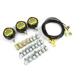 SINOCMP Digital Hydraulic Pressure Test Kit 70Mpa*2Gauge 16Mpa*1Gauge 22 Test Couplings 3 Test Hoses for Caterpillar John Deere Excavator Construction Machinery - Image 9