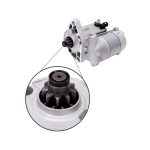 Starter Motor 12V 1.4kW 9T 185086670 185086680 LRS03810 for Kioti Tractor CS2410 CS2410E CS2510 - Image 2