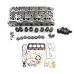 For Kubota V2203 V2203E Complete Cylinder Head+Full Gasket Kit Fits Bobcat Loader 753 763 773