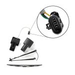 Windshield Wiper Motor 6679476 Arm Blade Kit for Bobcat S150 S160 S175 S185 S205 S220 S250 T190 T200 - Image 2